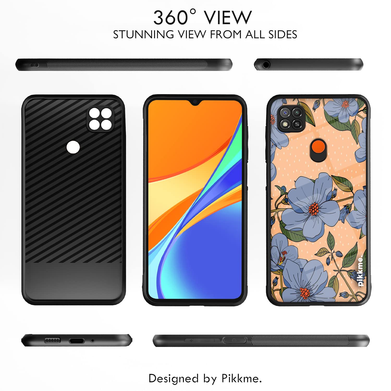 Pikkme Flower mobile back cover for Redmi 10A/9, Poco C31 – photo 2