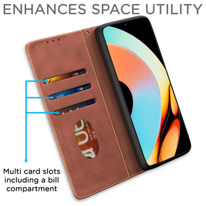 Pikkme Realme 10 Pro Plus 5G brown mobile flip cover – photo 3