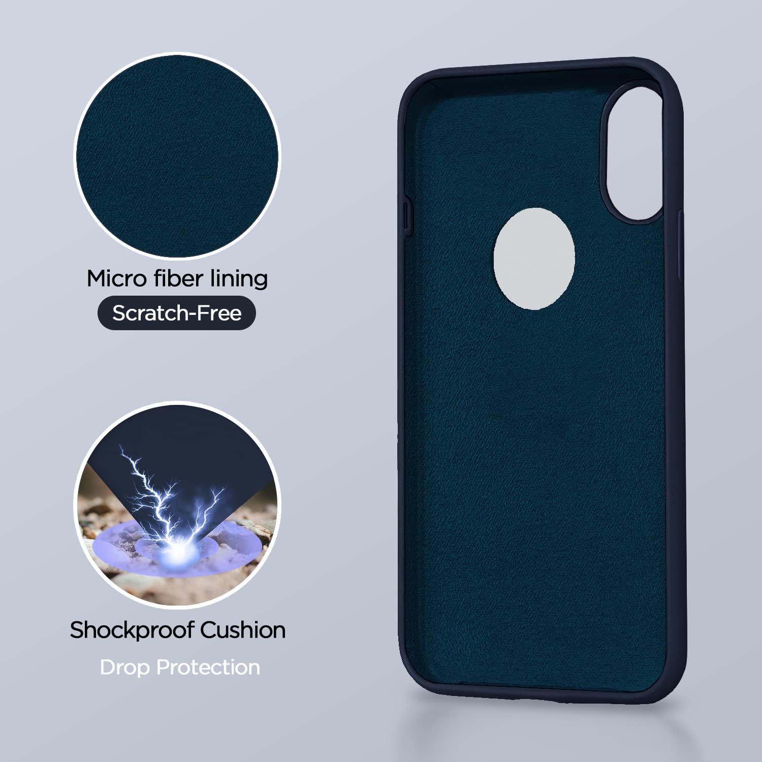 Dark blue phone cover for iPhone XR – Pikkme – photo 4