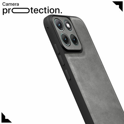 Pikkme Moto Edge 70 Fusion 5G Leather grey mobile back cover – photo 5