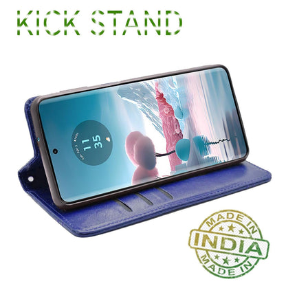 Blue mobile flip cover for Moto Edge 40 Neo 5G – Pikkme – photo 4
