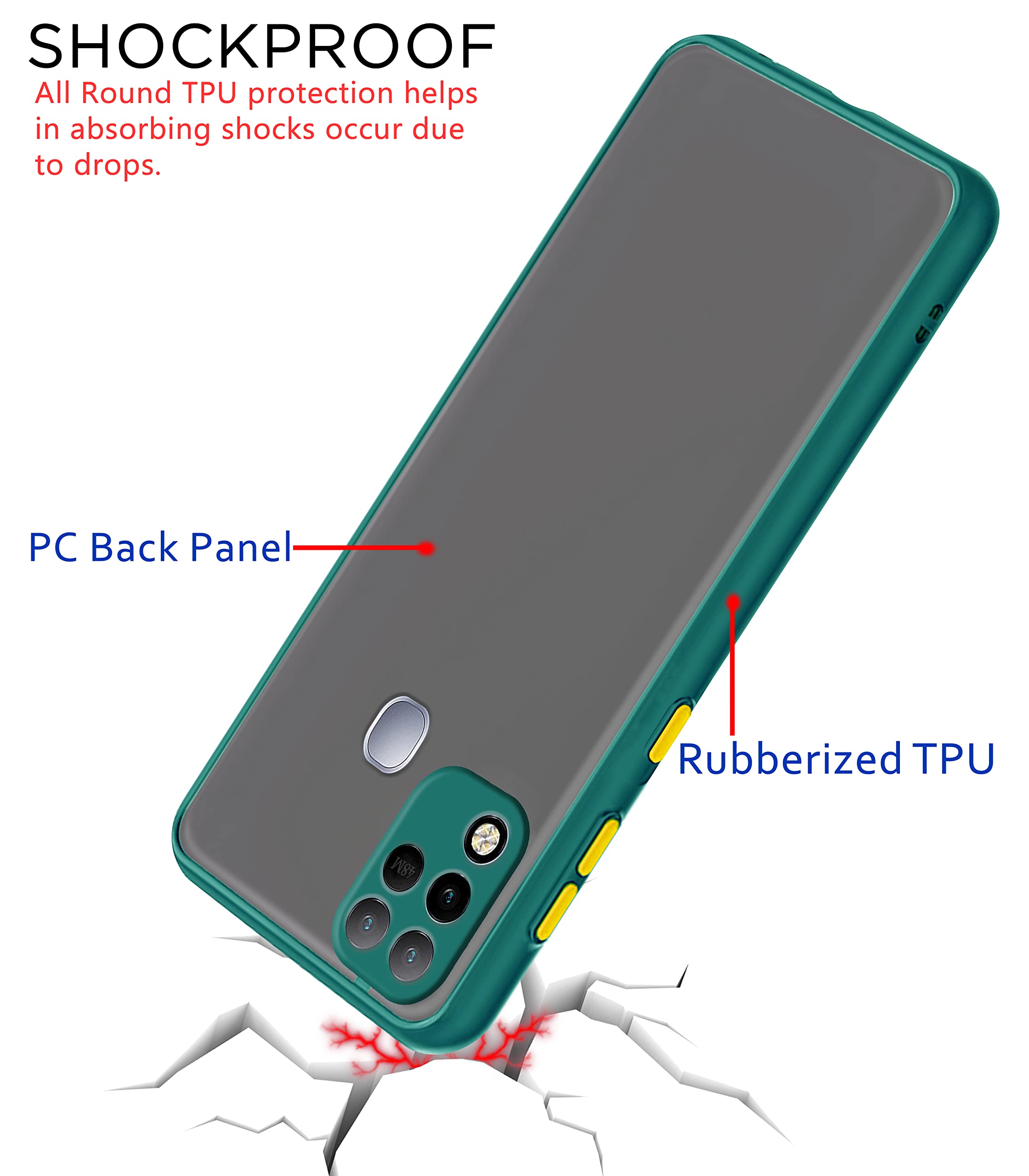 Infinix Hot 10s mobile cover in green by Pikkme – photo 4