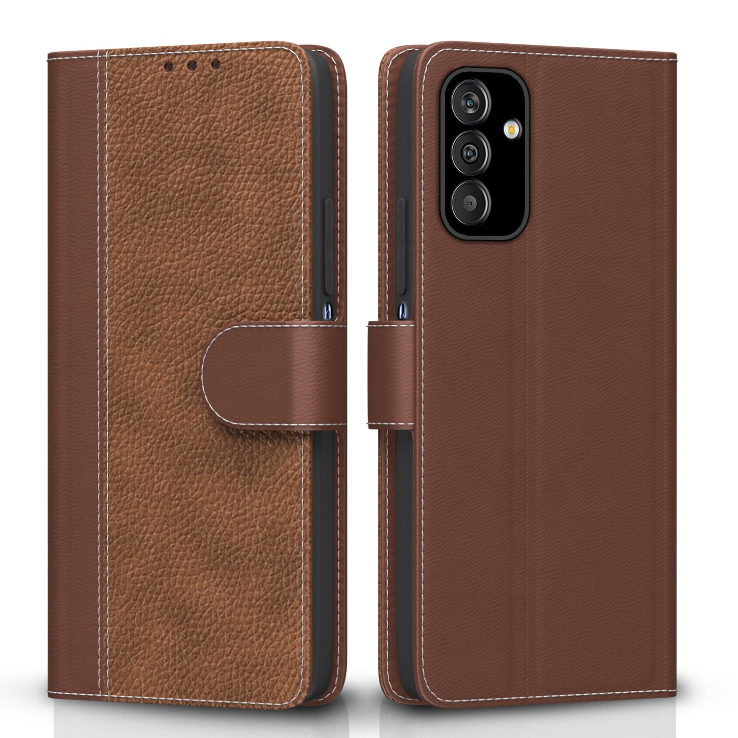 Samsung M13 4G flip case in tan by Pikkme