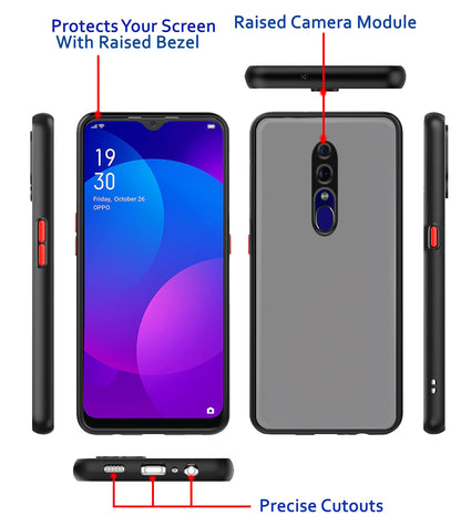 Oppo f11 Hybrid phone cover in black by Pikkme – photo 3