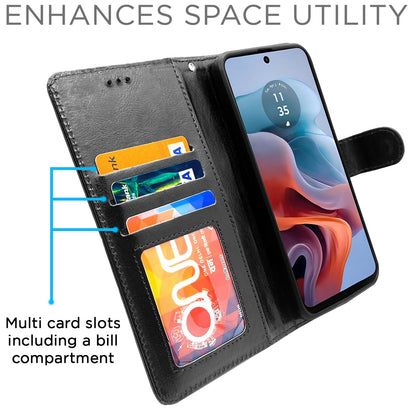 Black mobile flip cover for Moto G24 Power – Pikkme – photo 5