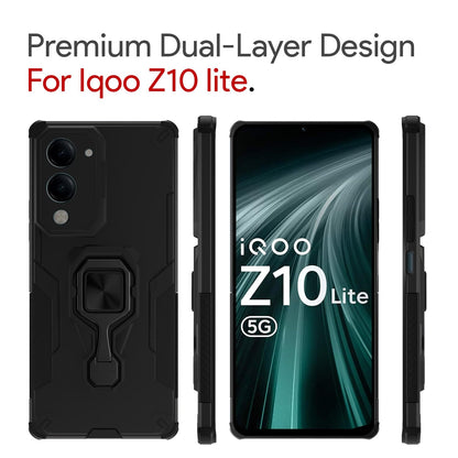 Black phone cover for iQOO Z10 Lite 5G/Vivo T4 Lite 5G/Y19 5G/Y19e/Y04 4G/Y29s 5G – Pikkme – photo 2