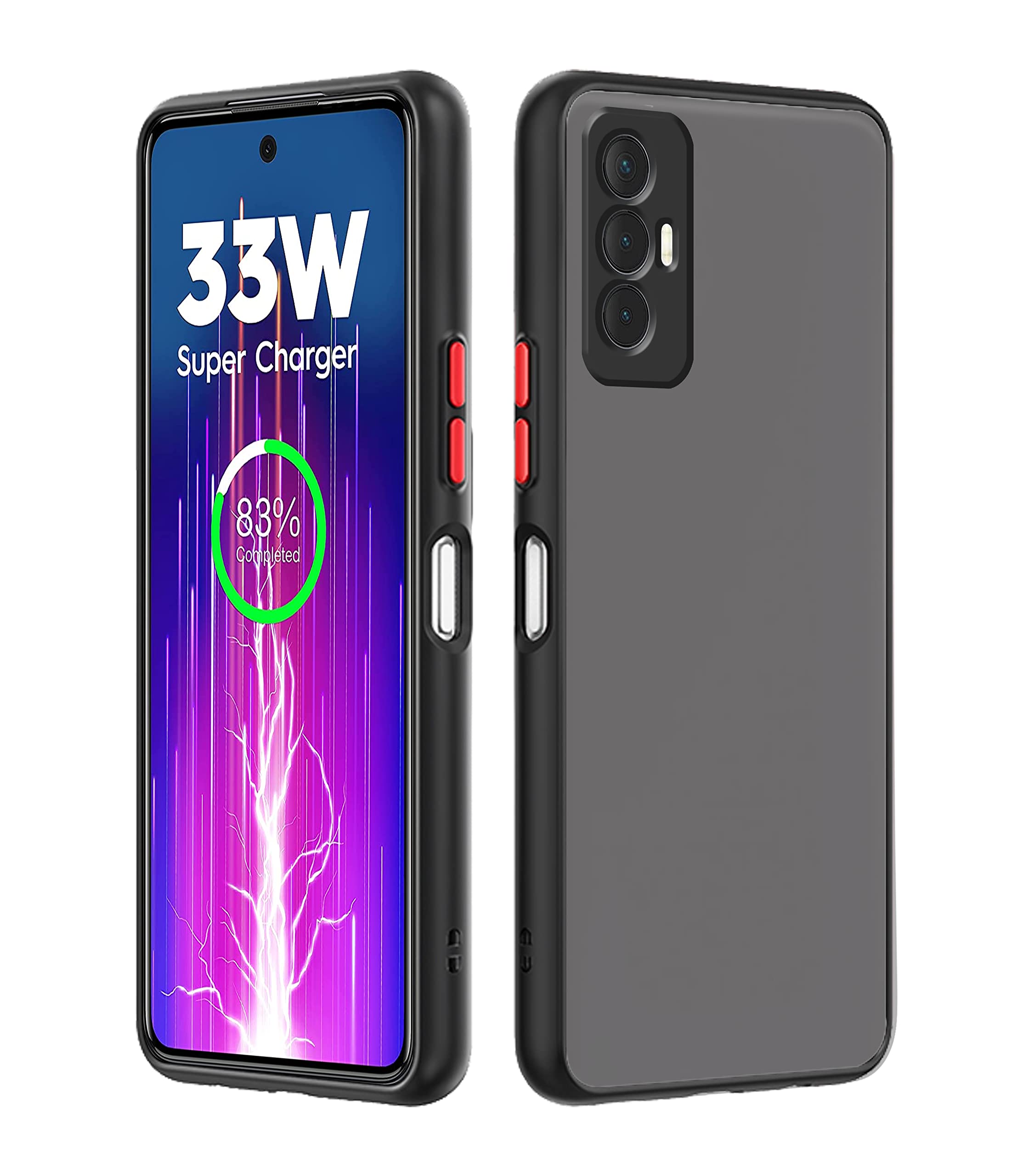 Tecno Spark 8 Pro phone cover in black by Pikkme