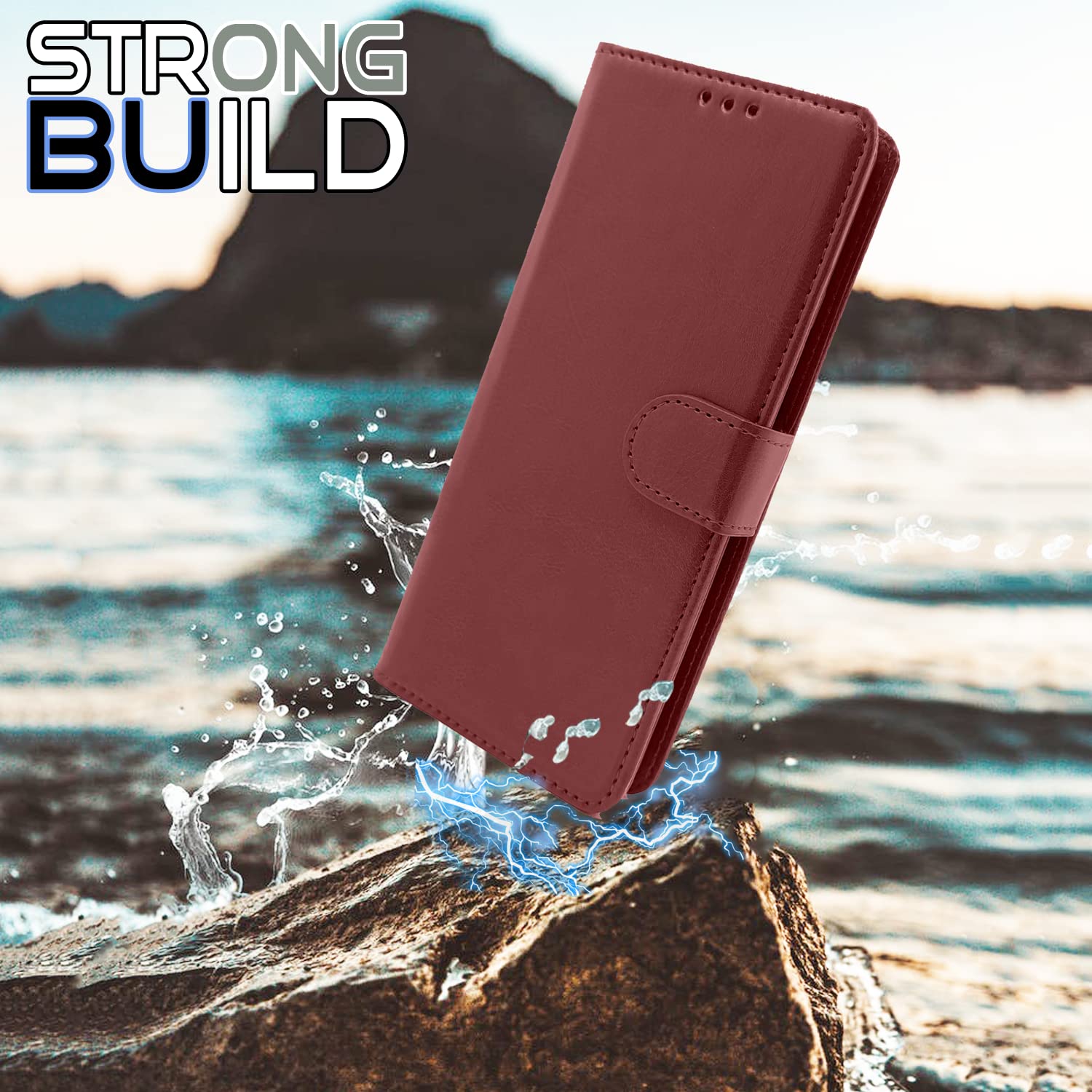 Pikkme Asus Zenfone Max Pro M1 Flip Cover (Brown)