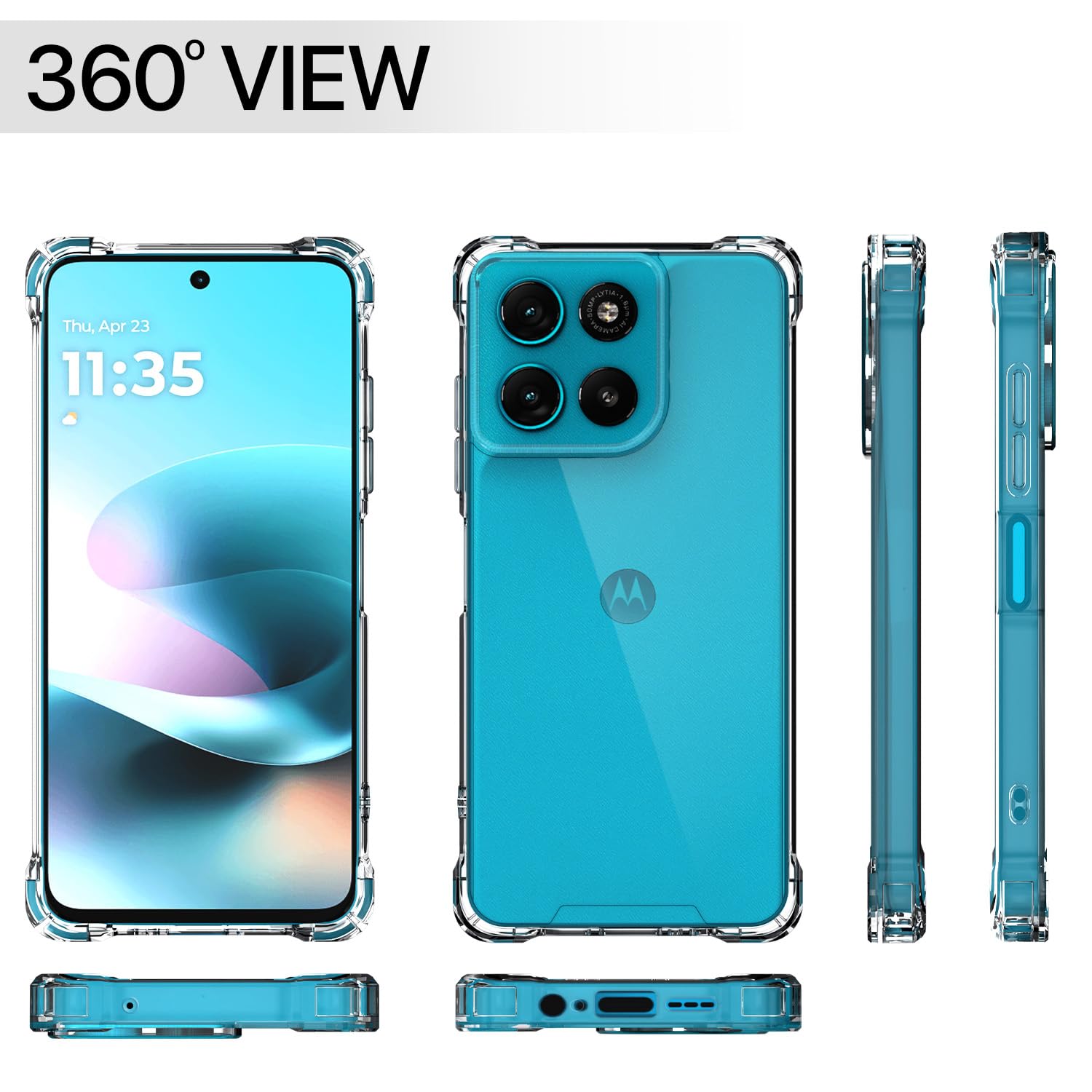 Transparent Clear phone cover for Moto G67 Power/G57 Power 5G – Pikkme – photo 7