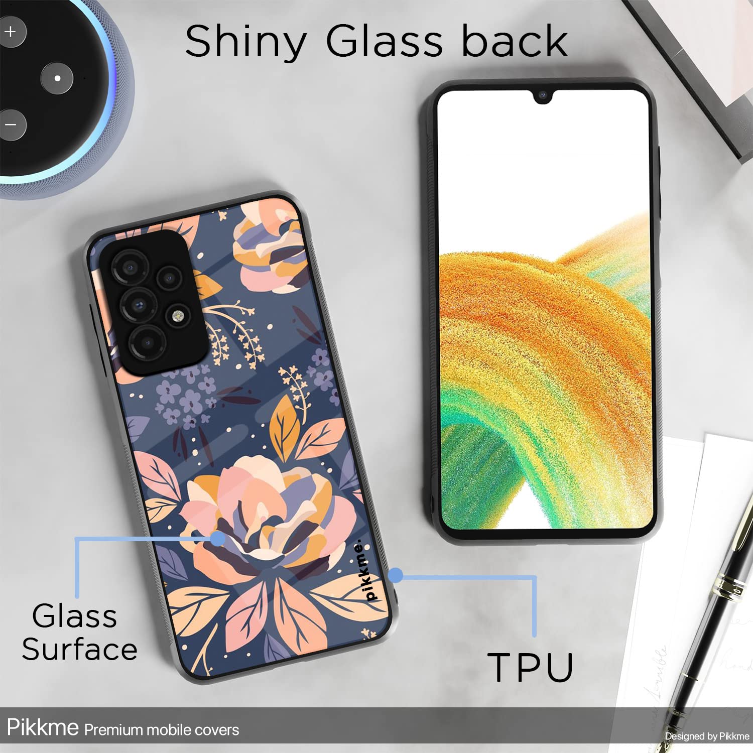 Pikkme Samsung A13 4G Flower mobile back cover – photo 3