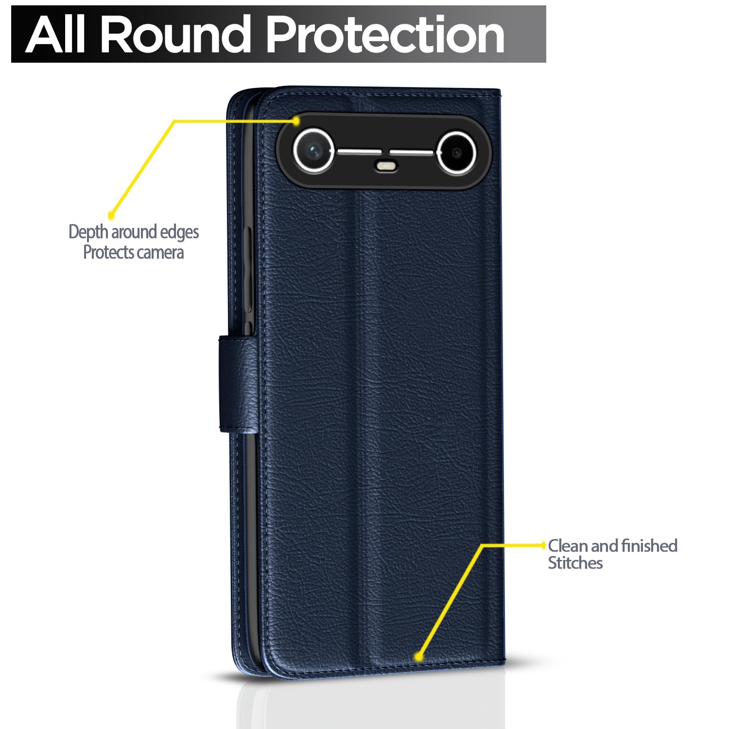 Blue Wallet wallet flip cover for Tecno Pova – Pikkme – photo 4