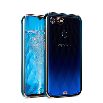 Blue Chrome mobile back cover for Oppo F9 Pro – Pikkme