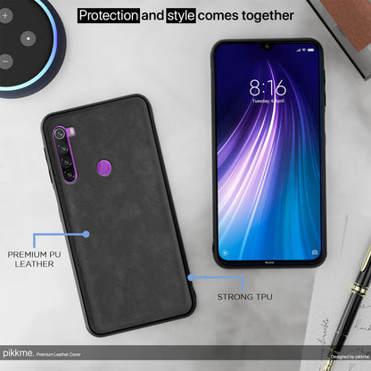 Pikkme Redmi Note 8 Leather grey phone cover – photo 5
