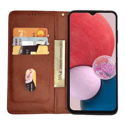 Pikkme Samsung A13 4G brown mobile flip cover – photo 2