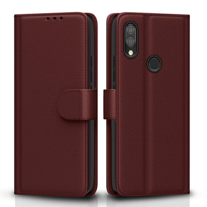 Pikkme Redmi 7/Y3 brown wallet flip cover