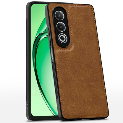 Oppo K12x 5G LeatherBack Back Cover – Brown