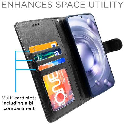 Vivo X80 Pro flip case in black by Pikkme – photo 3