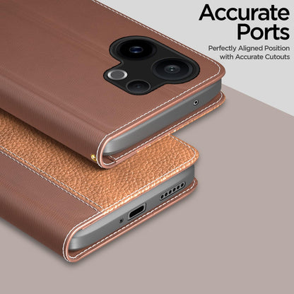 Vivo V60/T4 Pro 5G Wallet flip case in tan by Pikkme – photo 2