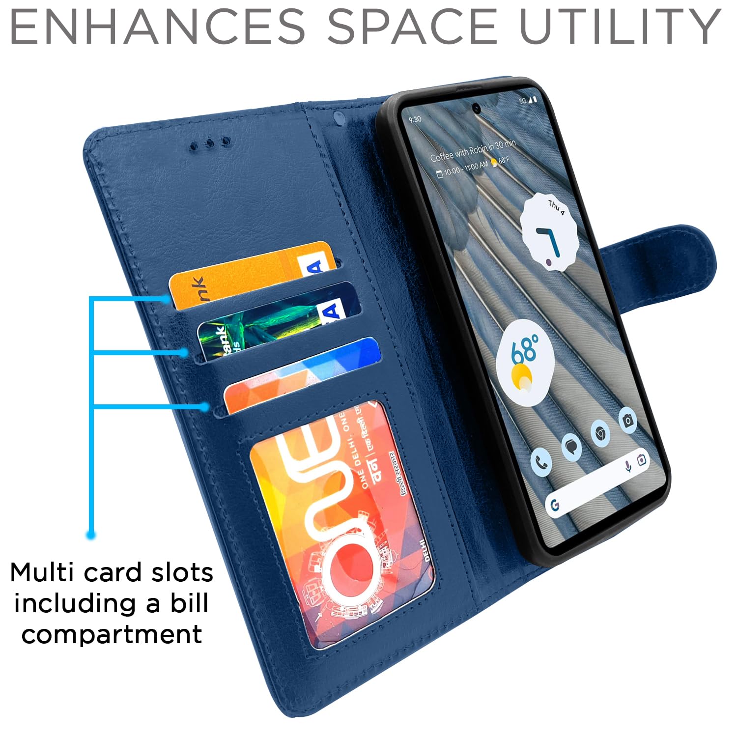 Pikkme blue flip case for Google Pixel 7A – photo 5