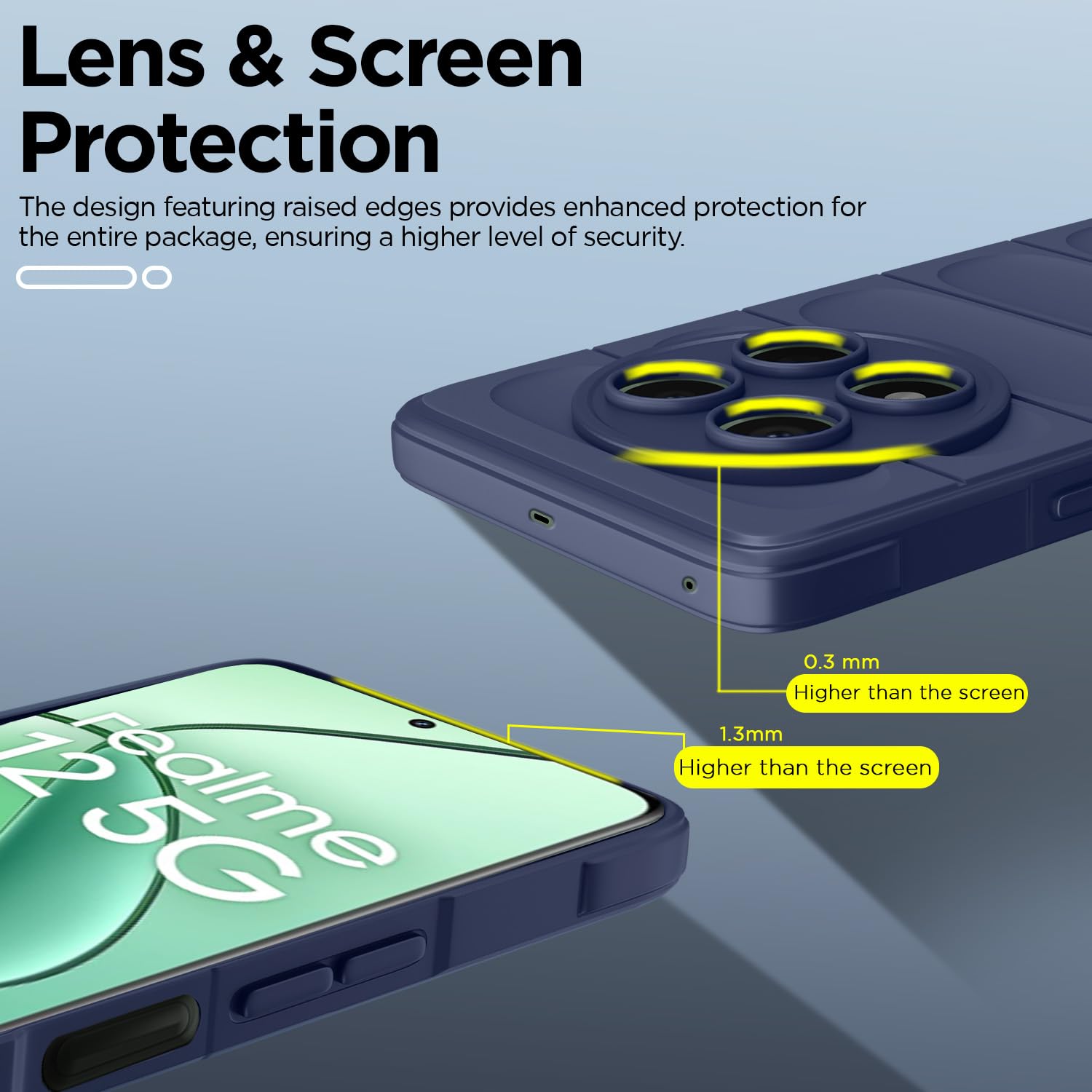 Pikkme blue back cover for Realme Narzo 70x 5G/N65/13/12/12X 5G/C65 – photo 4