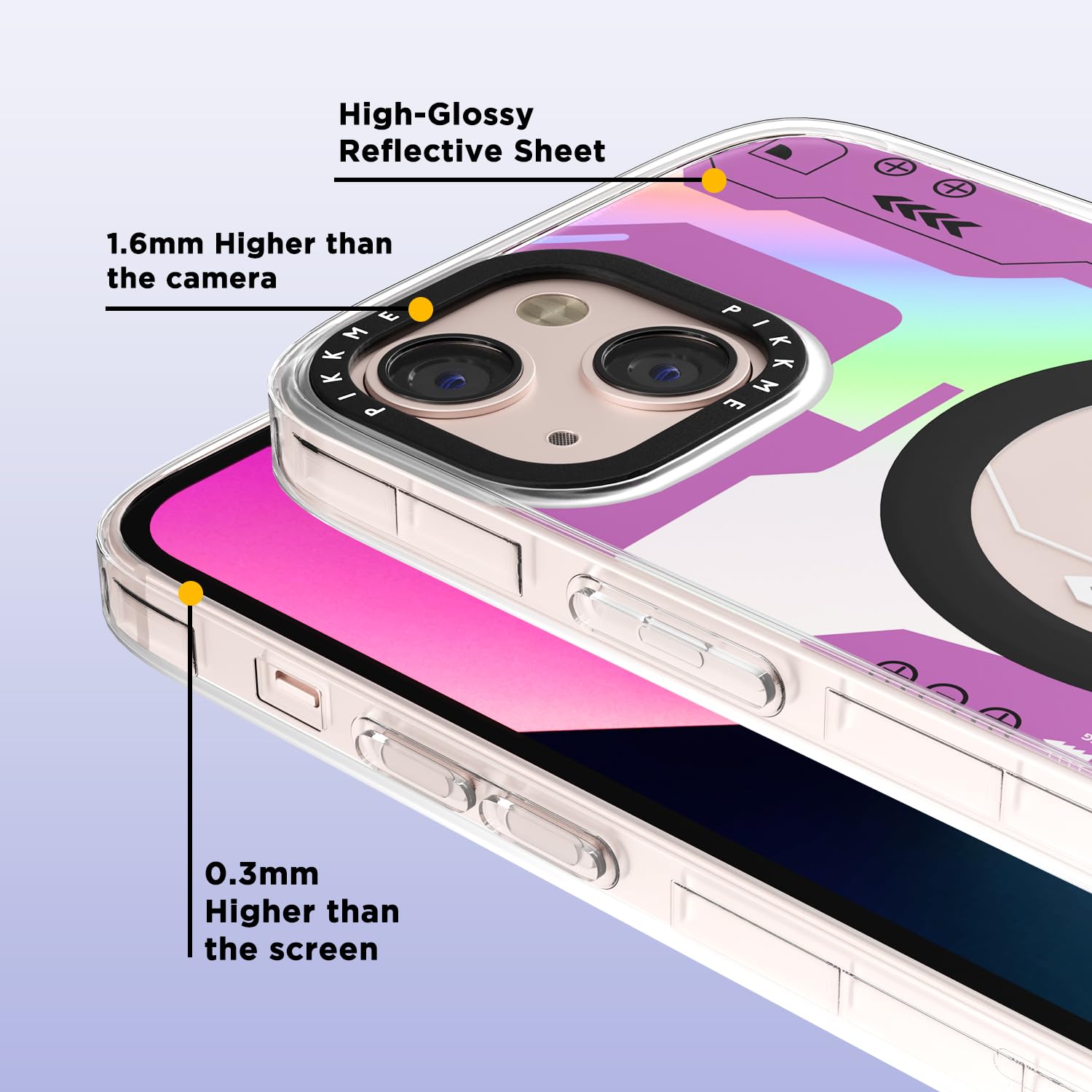 Pikkme pink mobile cover for iPhone 13 – photo 2