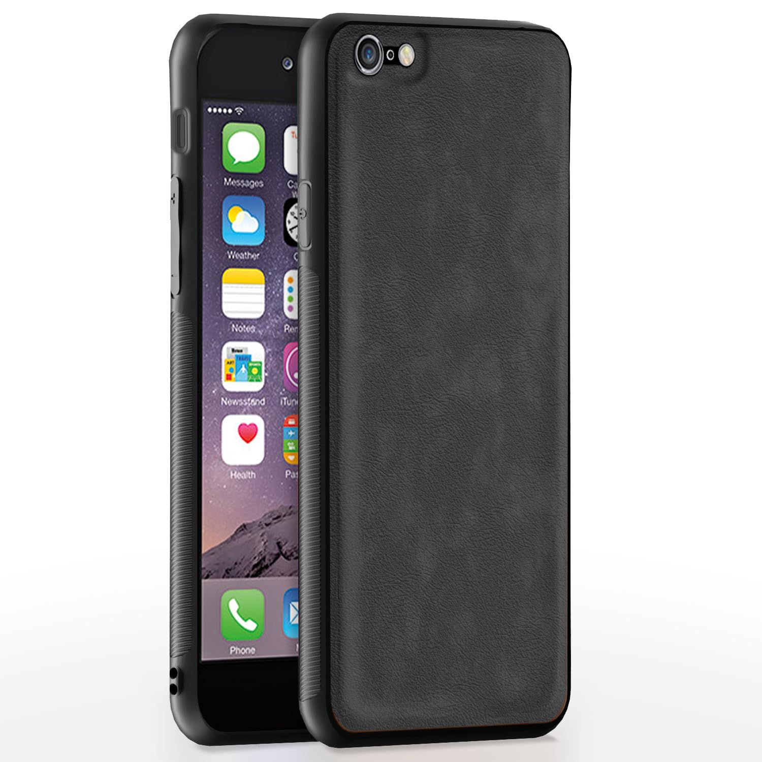 Pikkme grey Leather back cover for iPhone 6/6S