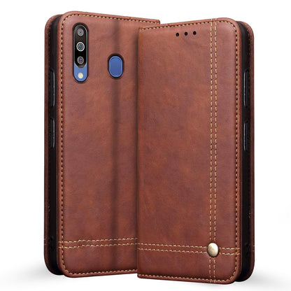 Samsung M30 flip cover in brown by Pikkme