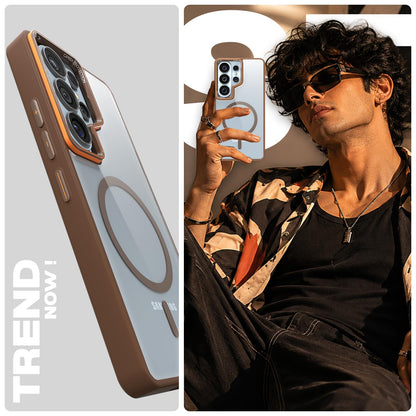 Samsung S26 Ultra 5G MagSafe back cover in brown mag-safe by Pikkme – photo 7