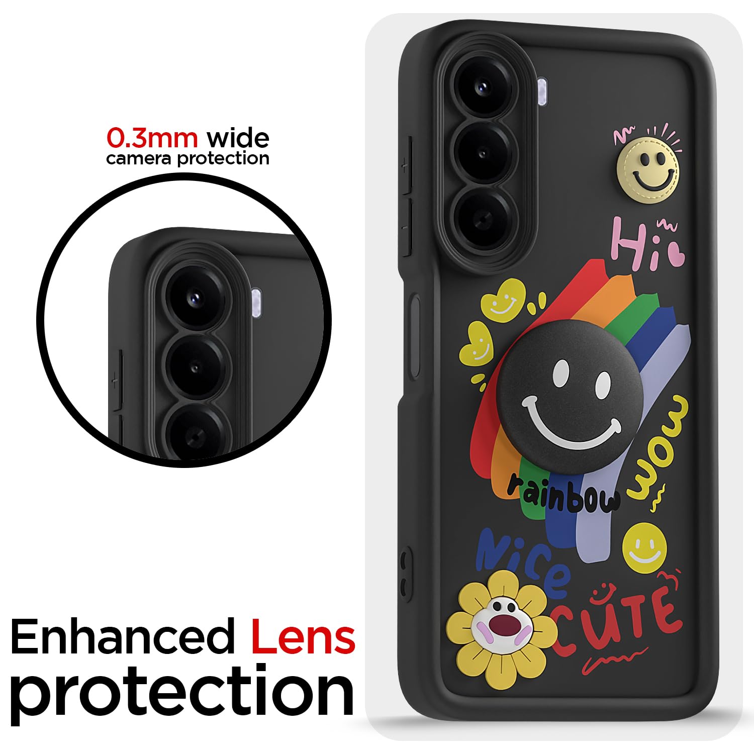 Black phone cover for OnePlus Nord CE 6 Lite 5G – Pikkme – photo 5
