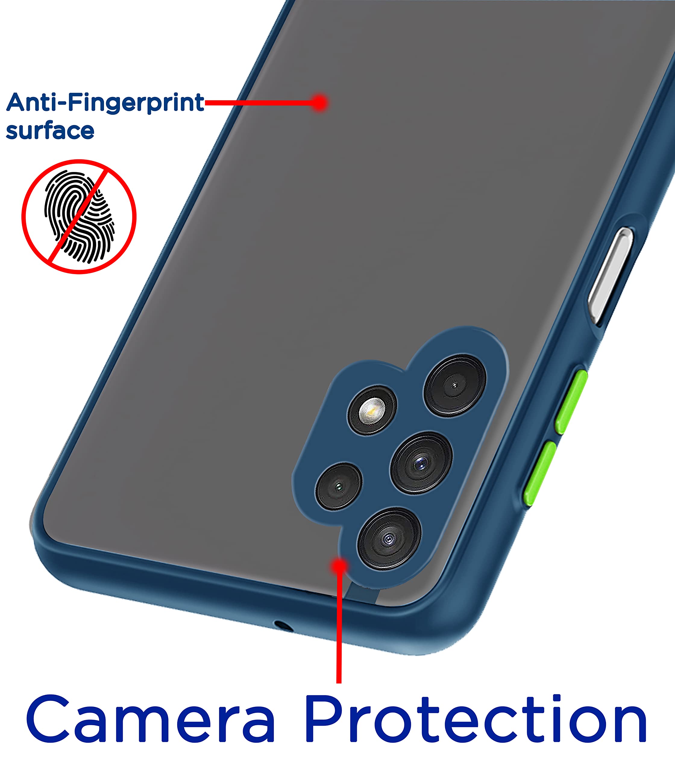Samsung M32/A32 5G back cover in blue by Pikkme – photo 2