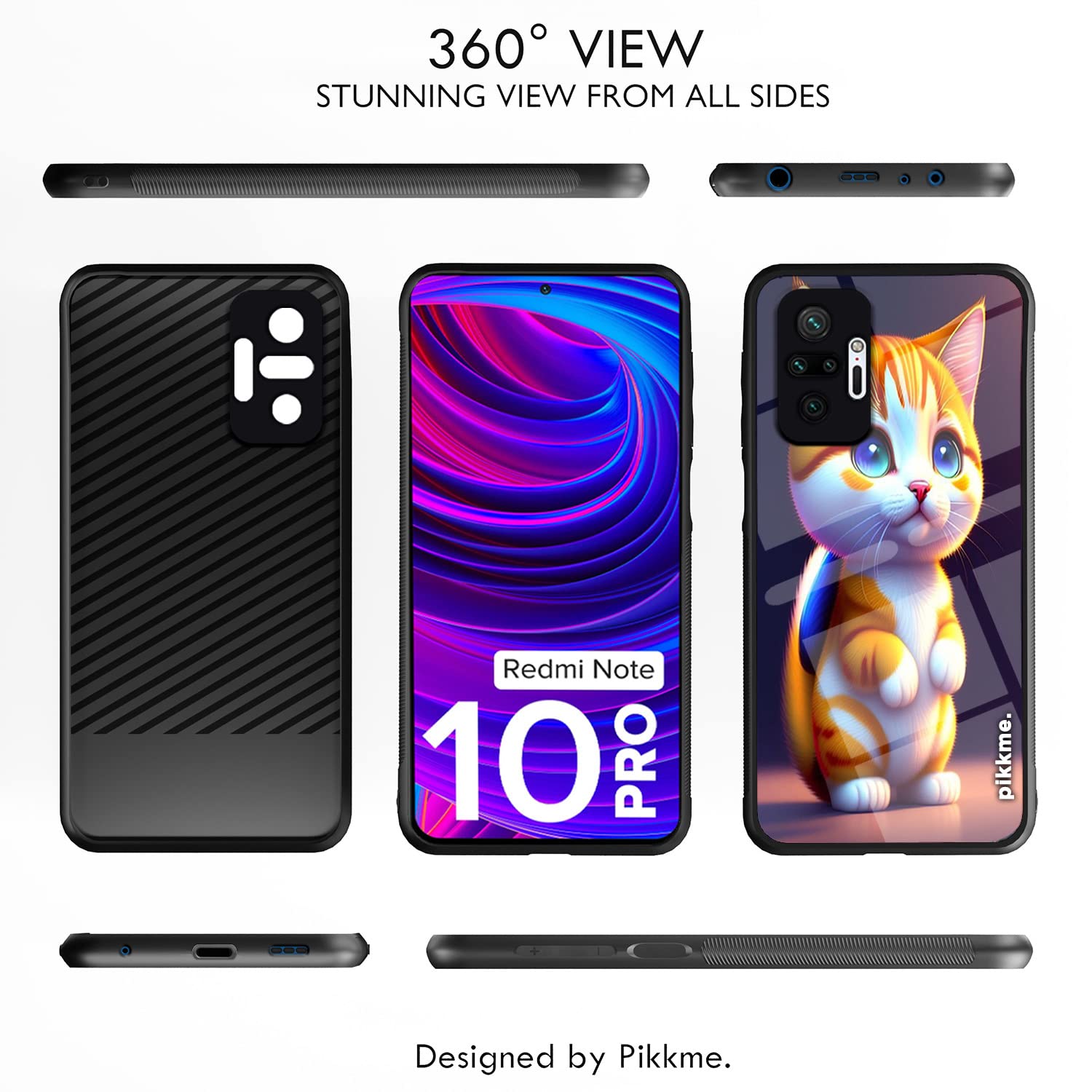 Redmi Note 10 Pro/Note 10 Pro Max Cat mobile cover by Pikkme – photo 2