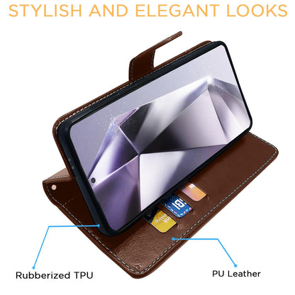 Pikkme brown & coffee flip case for Samsung S24 Ultra 5G – photo 5