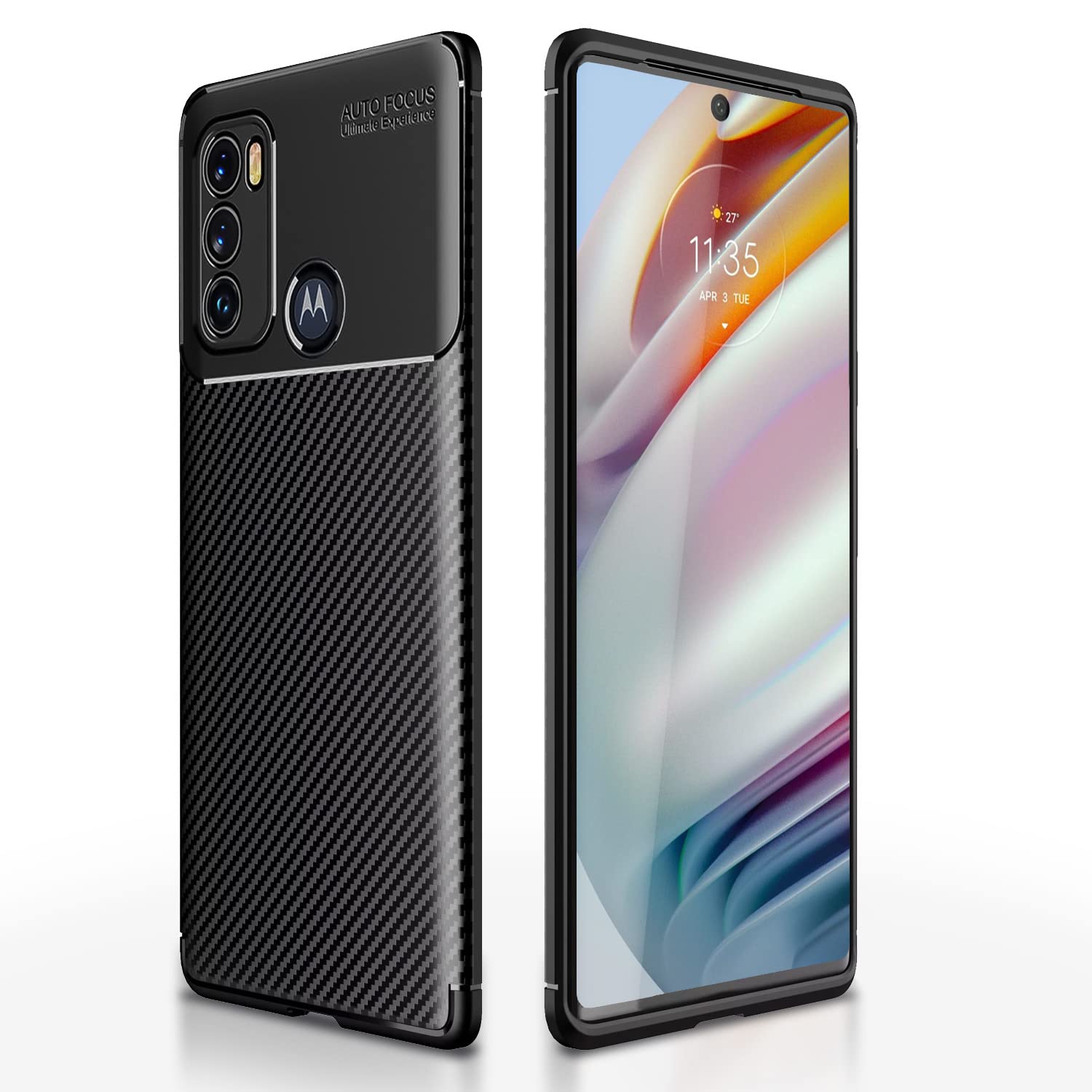 Black phone cover for Moto G60/G40 Fusion – Pikkme
