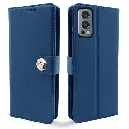 Blue button Magnetic flip case for OnePlus Nord 2 5G – Pikkme