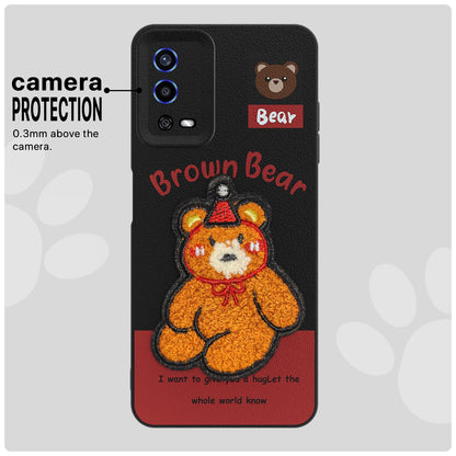 Pikkme Oppo A55 Plush Patch cherry mobile cover – photo 6