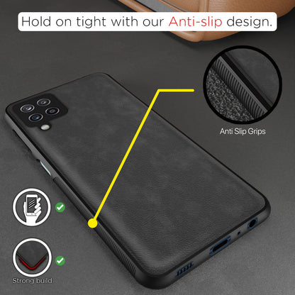 Pikkme Samsung M32 Prime/M32 4G Leather grey phone cover – photo 2