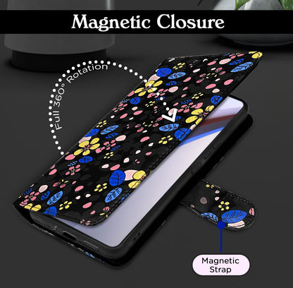 iQOO 12 5G flip cover in black flower by Pikkme – photo 2