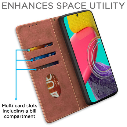 Brown Magnetic mobile flip cover for Samsung M53 5G – Pikkme – photo 3