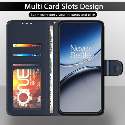 Pikkme OnePlus Nord CE 5 5G Dual-tone Leather Finish Flip Cover (Blue)