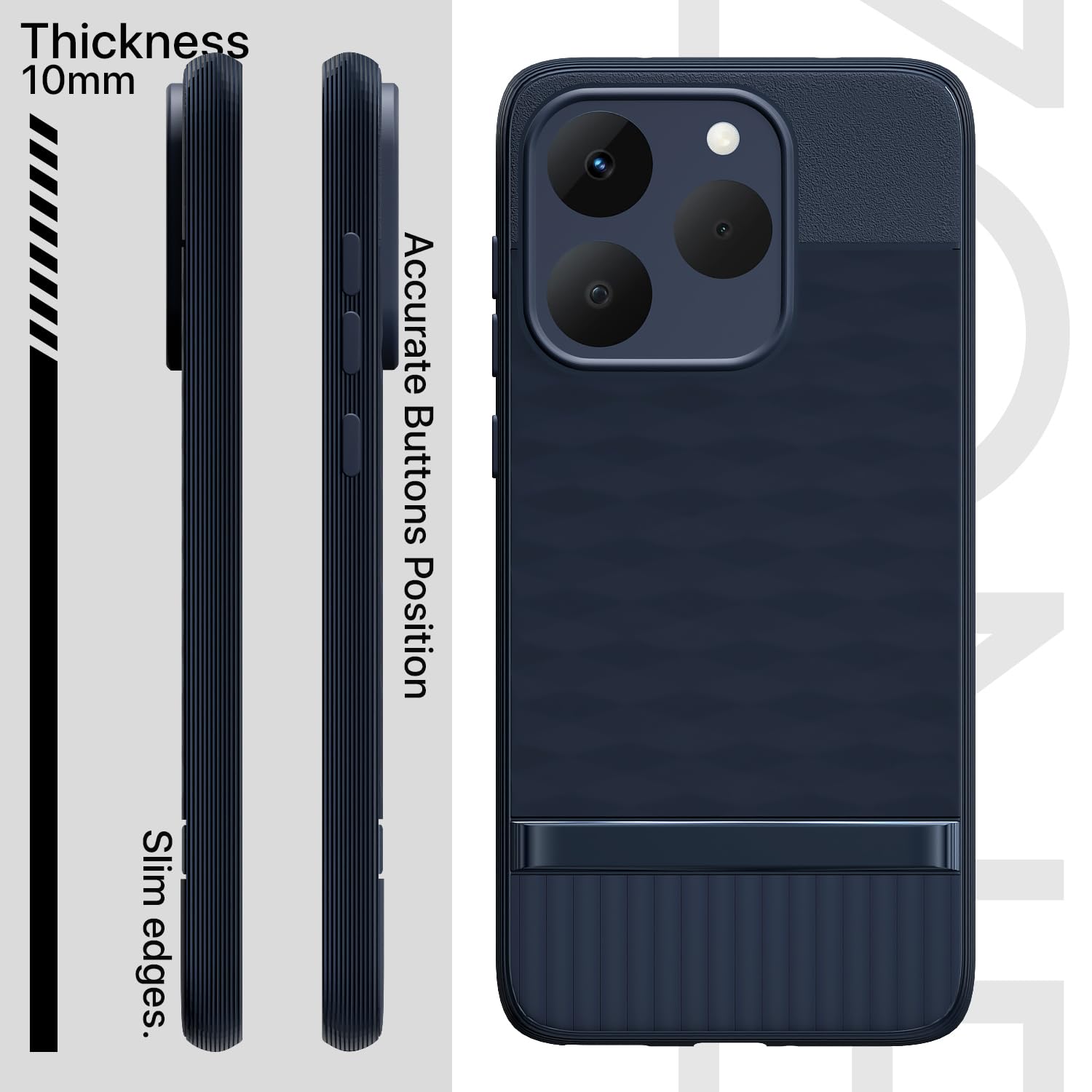 Realme 15T/Narzo 90 5G Silicone back cover in blue by Pikkme – photo 3