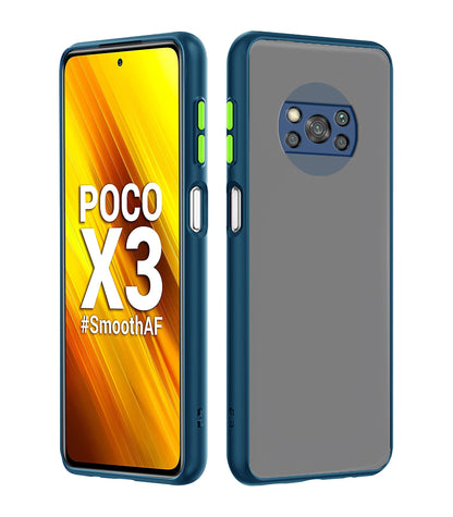 Pikkme Poco X3 blue mobile back cover