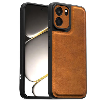 Pikkme brown Leather mobile back cover for OnePlus Nord CE 6 5G