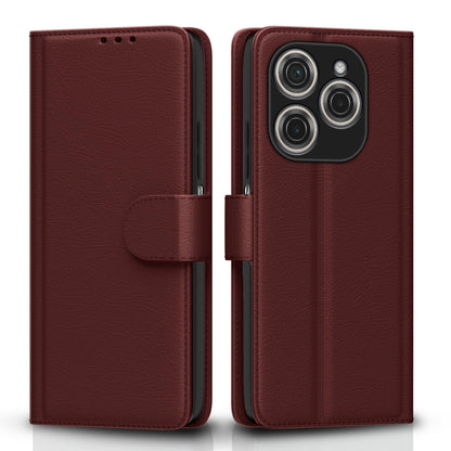 Pikkme Tecno Spark 20 Pro Vintage Flip Cover (Brown)