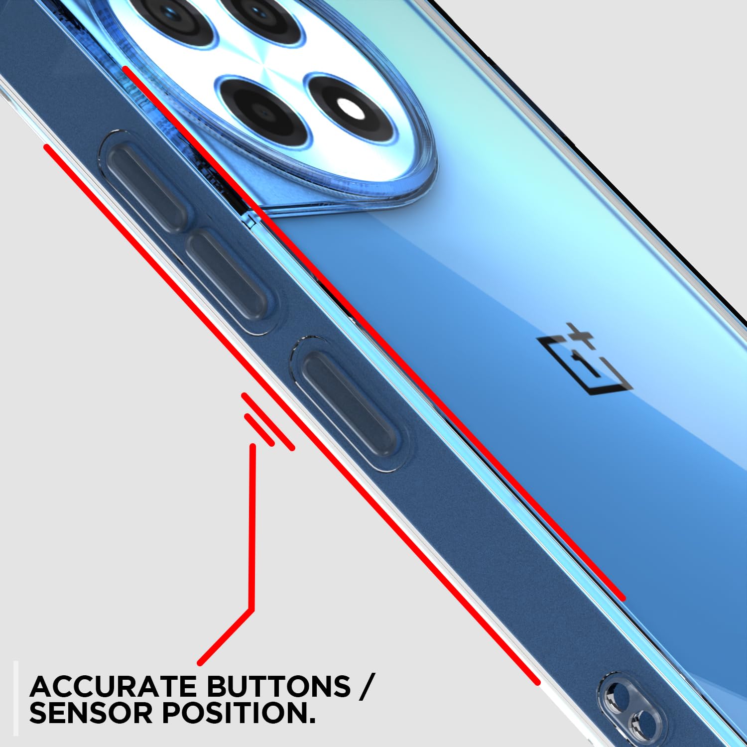 OnePlus 12R 5G PC-TPU mobile back cover in transparent by Pikkme – photo 6