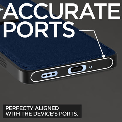Pikkme Oppo F25 Pro 5G Leatherback Back Case | Blue