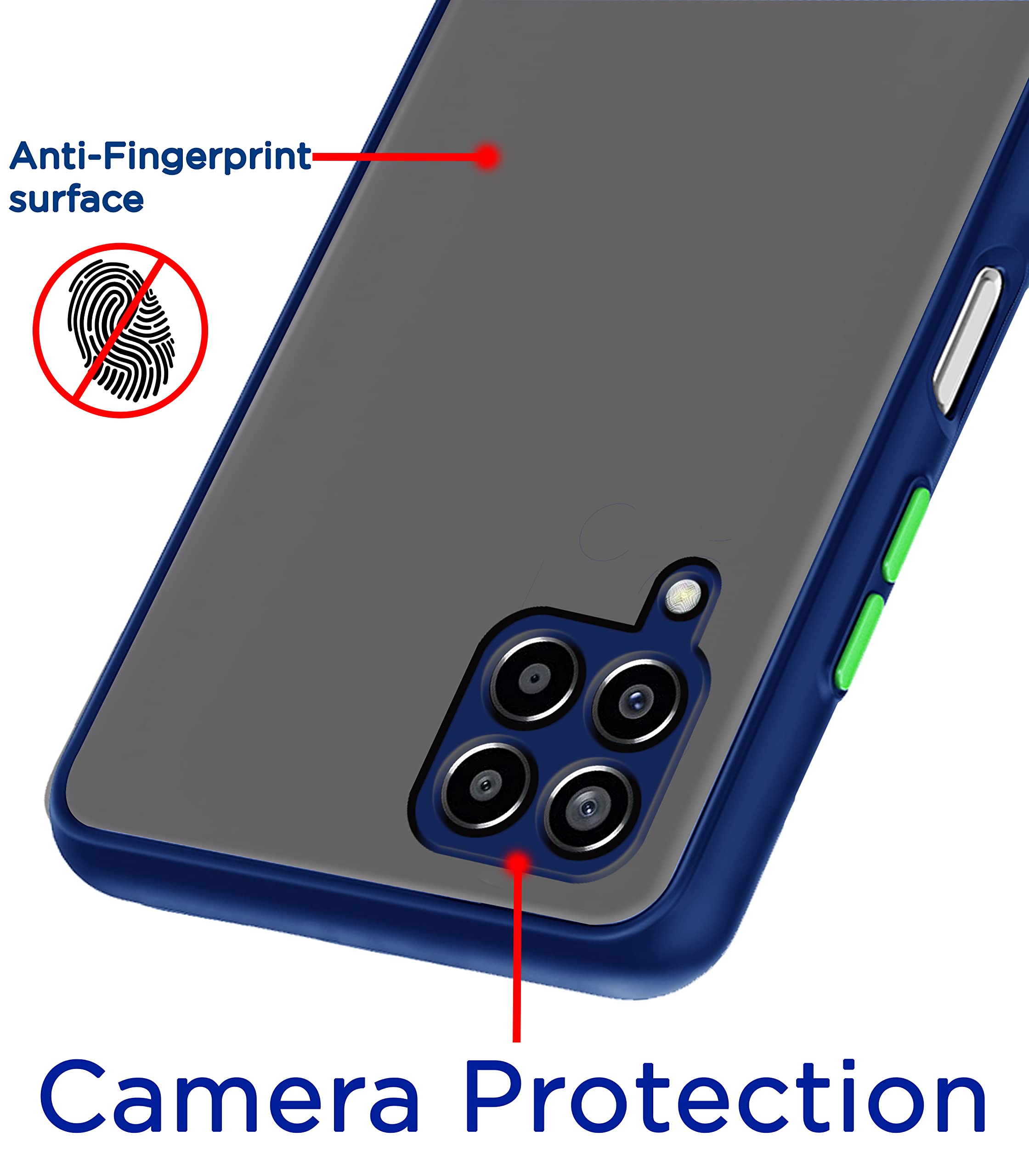 Blue Hybrid mobile back cover for Samsung M53 5G – Pikkme – photo 4