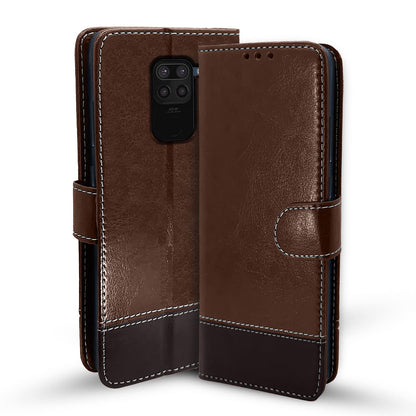 Brown & coffee Magnetic mobile flip cover for Redmi Note 9 – Pikkme