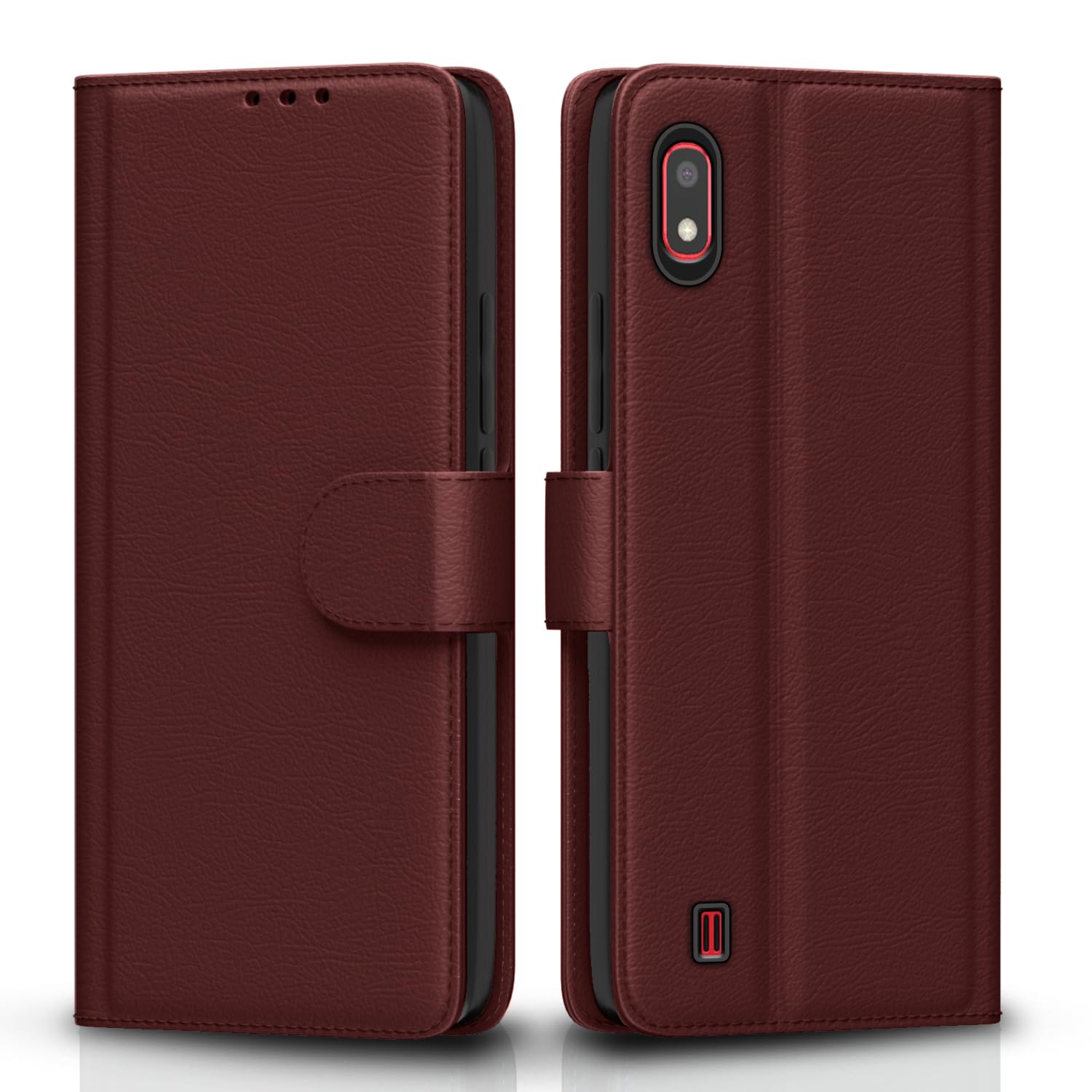 Samsung A10 Wallet flip case in brown by Pikkme