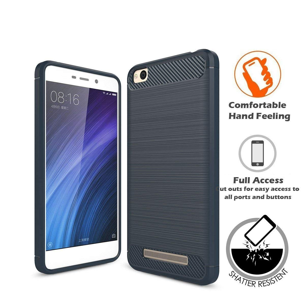 Pikkme Redmi 4A blue phone cover – photo 5