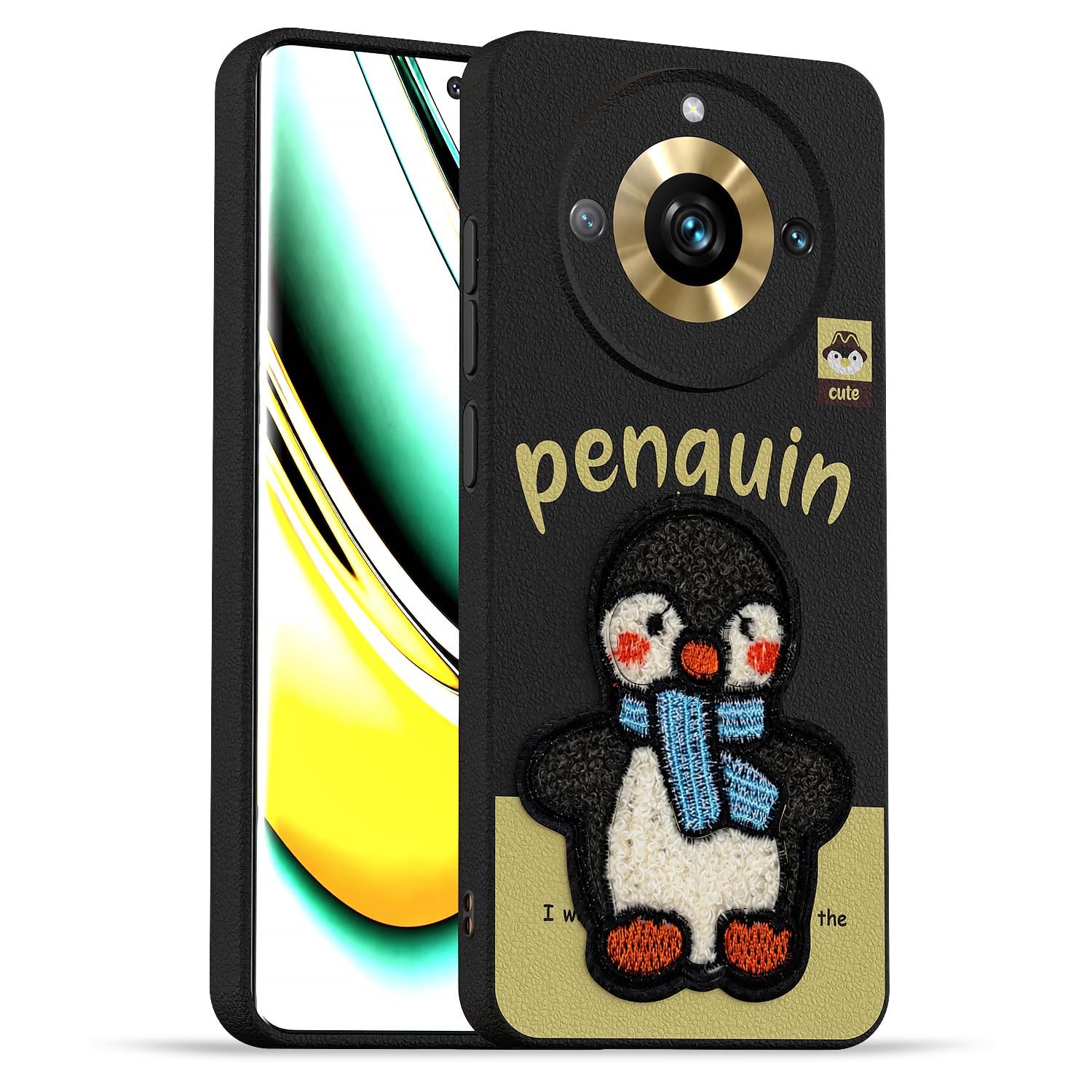 Pikkme black mobile cover for Realme 11 Pro/11 Pro Plus 5G/Narzo 60 Pro 5G
